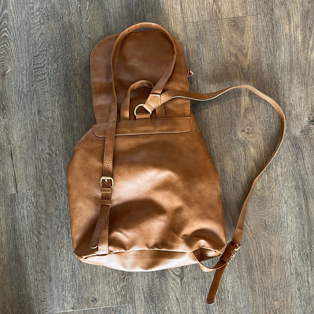 Target Leather Drawstring Backpack - Picture 2 of 2